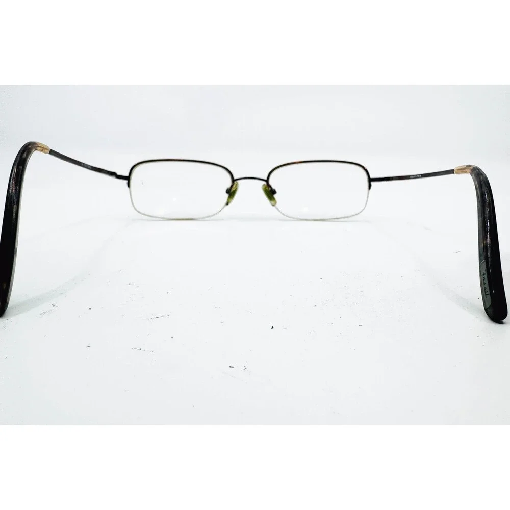 Fossil Speedway Eyeglass Frames Mens Brown Semi Rimless Rectangular 140 0TJ2